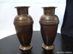 2234 G2 Antik LENK réz osztrák váza pár