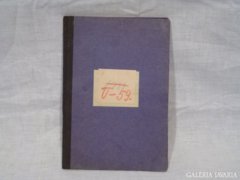 2810 F2 Antik 1915- ös munkakönyv papírrégiség