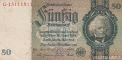 Német 50 Reichs Mark 1933