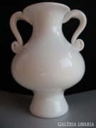 Hófehér amfora váza