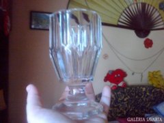 Biedermeier hántolt üveg pohár 