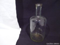 3234 E5 Antik fújtüveg palack 1880 körüli