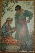 Solomko régi képeslap, mese, romantika