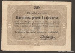 30 Pengő Krajczár 1849
