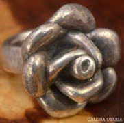 Antik ezüst izraeli kézműves gyűrű 3D-s