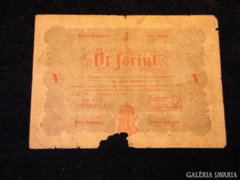 Öt forint 1848