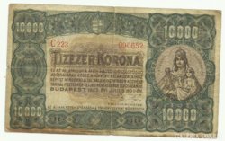 RITKA 1923 10 000 Korona VF MPNY RT