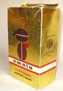 1970-es Omnia kávé papírdoboz Retro
