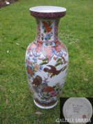 Antik eredeti MING-DINASZTIA  60cm-es kézzel festett váza!