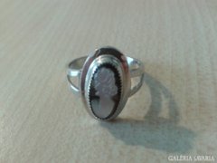 Sarah Coventry kámea ezüst gyűrű