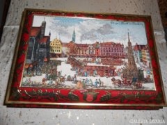Nürnbergi pléh süteményes doboz,hatalmas.