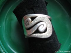 Ezüst gyűrű art deco stílusú 18 mm