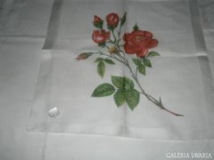 Díszzsebkendő 63. rózsás zsebkendő