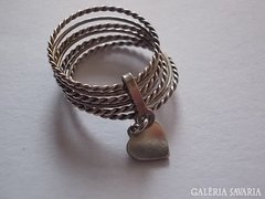 Romantikus ezüst gyűrű 