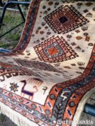 Kazak mintás gyapjú szőnyeg