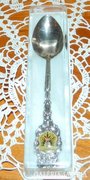 Old ostreie marked decorative spoon in its original box