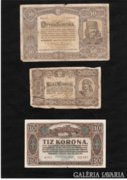 50 Korona 1920 / 100 Korona 1923 / 10 Korona 1920