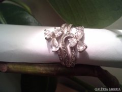 Elegáns cirkon köves jelzett ezüst gyűrű