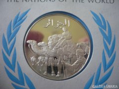 Ezüst érmes boríték  Algéria Leárazva