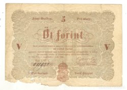 5 forint 1848. Kossuth bankó