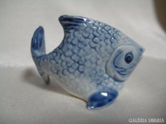 Miniatűr porcelán dísztárgy - hal