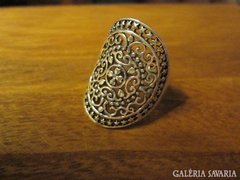 Áttört mintázatú Indonéz ezüst gyűrű 17.5mm