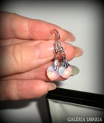 Swarovski kristály fülbevaló- opál színű