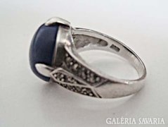 Markazit-lápisz köves antik ezüst gyűrű
