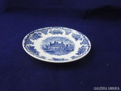 8736 Régi kék fehér jelenetes porcelán tányér