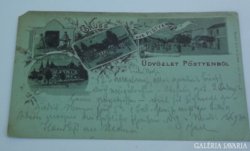 PÖSTYÉN 1913 régi képeslap