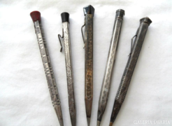 Antik ezüst cizellált töltő ceruza 5db