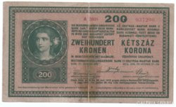 1918 200 Korona 2000 Feletti!