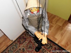 Antik marionett bábu, 89cm.