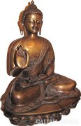 Gyönyörű óriás  bronz Buddha szobor, 55 cm