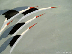 Csiky Károly art-deco gólyái