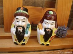 Kínai festett porcelán figurák