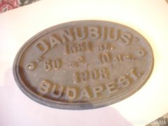 Danubius Budapest, 1908; Hajóazonosító Réztábla
