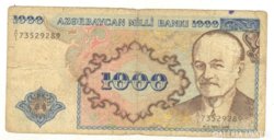 1000 manat 1993 Azerbajdzsán I. kiadás