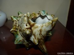 Szokatlan tárgyak kedvelőinek!Majolika tengeri csiga hamutál