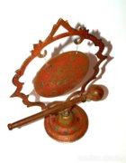 Eredeti indiai réz gong festett mandala mintával