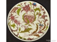 Y026 Fischer Vilmos porcelán tányér jelzett