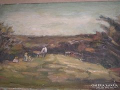 Oil Canvas Painting by Schey