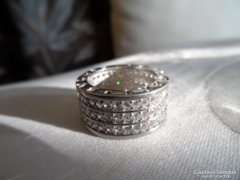 ezüst Bulgari gyűrű 3 soros