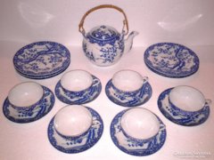 Kínai porcelán reggeliző, teáskészlet 19 darabos kávés szett