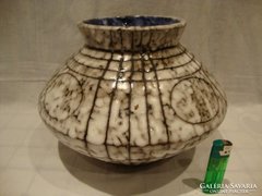 Nagyméretű retro kerámia iparművész váza