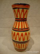 Jelzett retro iparművész kerámia váza