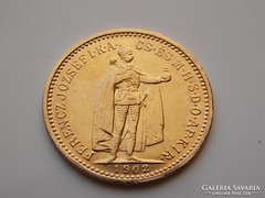 1902 évi arany 10 Korona aUNC/XF