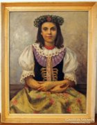 RATKA Teodor (1914 - 1985 ) lányportré