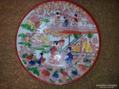 Japán Satsuma porcelán tányér