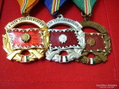 A Haza Szolgálatáért arany-ezüst-bronz kitüntetés! Díszdoboz